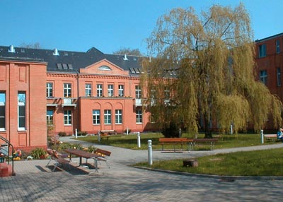 Blick in den Klinikgarten Blick in den Klinikgarten